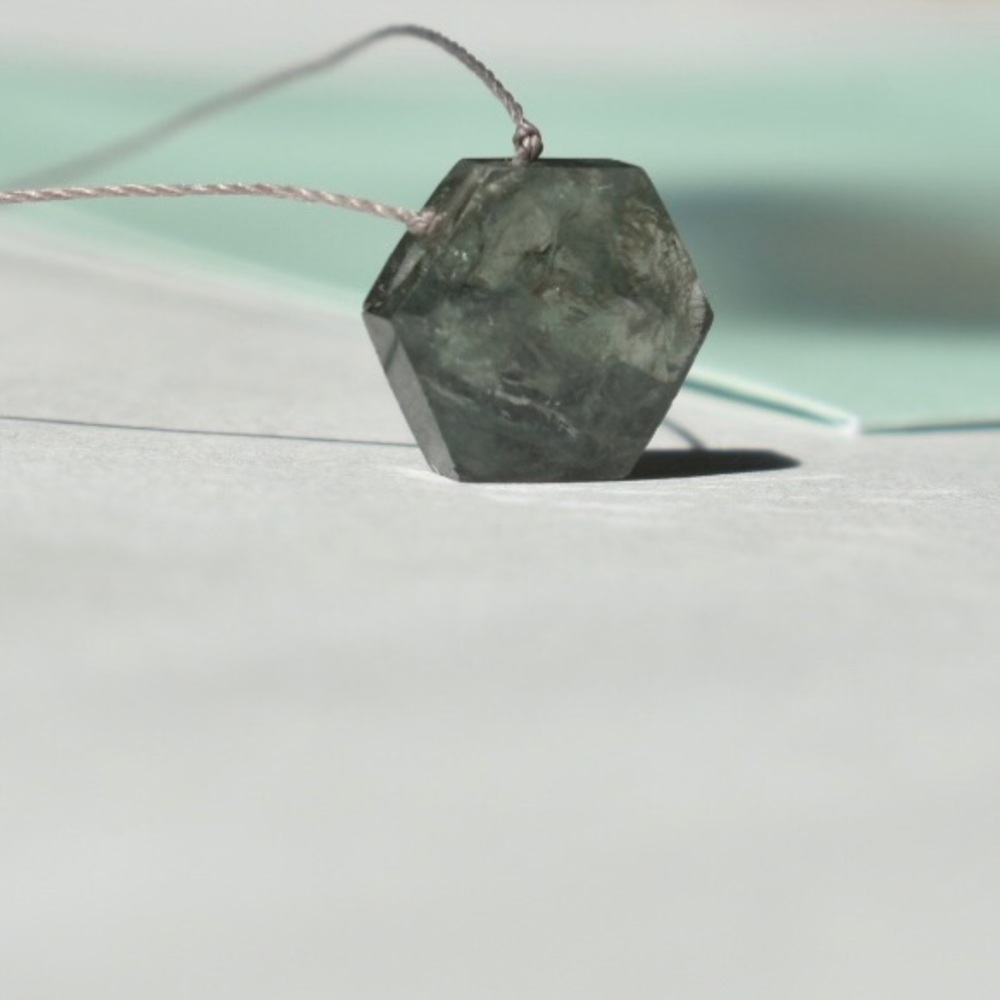 Moss Aquamarine Necklace - Picture 6 of 8